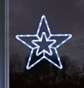 Prestige Battery Operated LED Window Light - Cool White Star