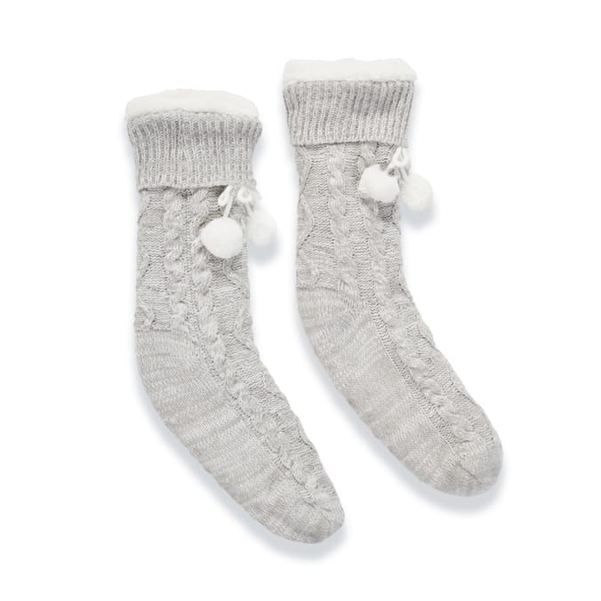 Originals Winter Cable Knit Fluffy Socks