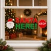 Festive Feeling Christmas Reusable Gel Window Stickers