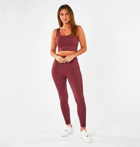 Active By Originals Burgundy Sports Bra