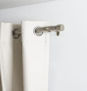Home Collections Extendable Curtain Pole End Cap 110-320cm - Silver