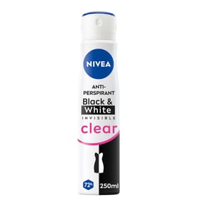 Nivea Black & White Invisible Clear 72h Anti-perspirant 250ml