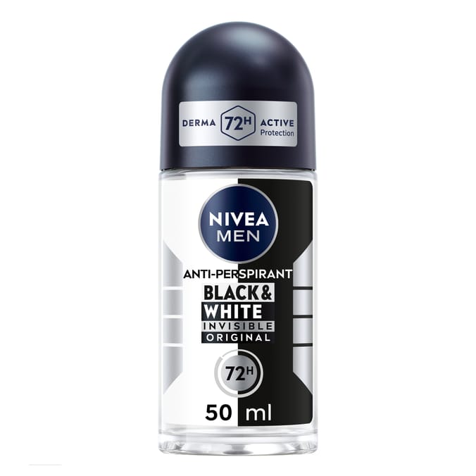 Nivea Men Roll On Anti-Perspirant Deodorant 50ml - Black & White