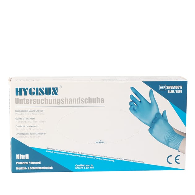 Hygisun Blue Disposable Gloves | Home Bargains