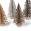 Winter Luxe Sisal Brush Christmas Trees Set Of 8