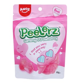 Amos Peelerz Gummy Strawberries 65g