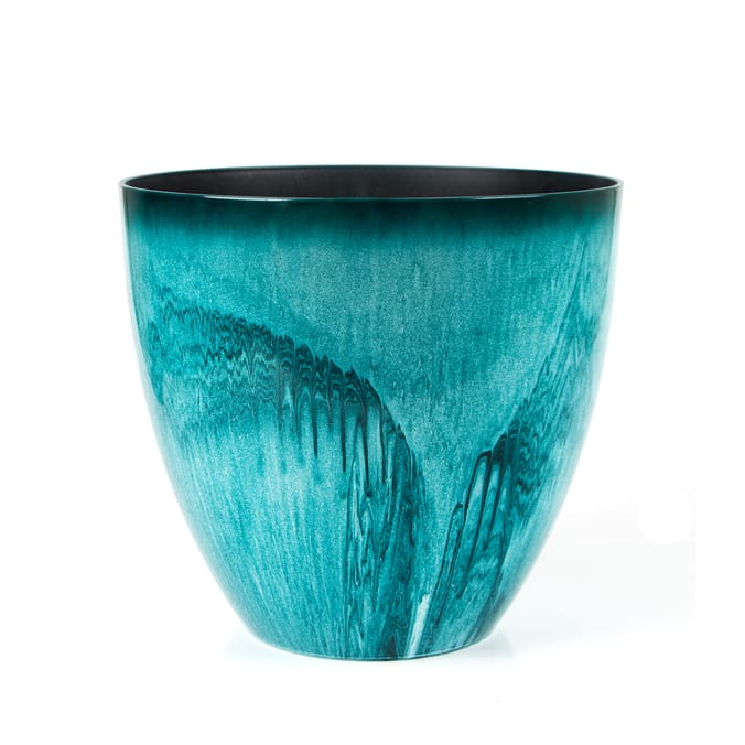 Jardin Glaze Effect Plastic Planter