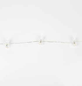 Happy Easter 20 LED Battery Operated Copper Lights - Bunny