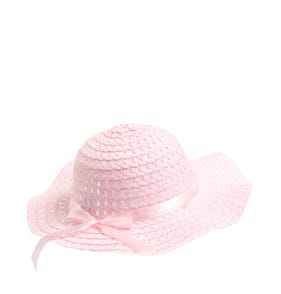 Hoppy Easter Easter Bonet With Ribbon - Pink