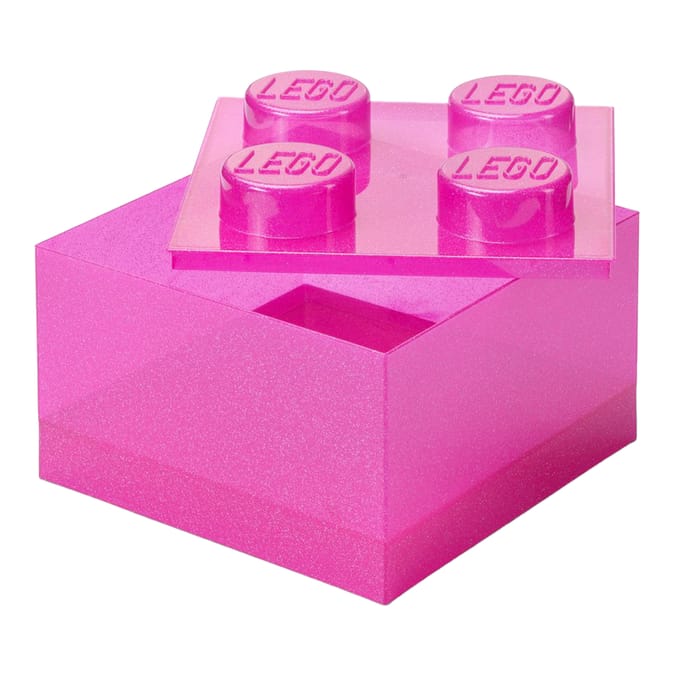 LEGO Clear Brick Shaped Storage Box