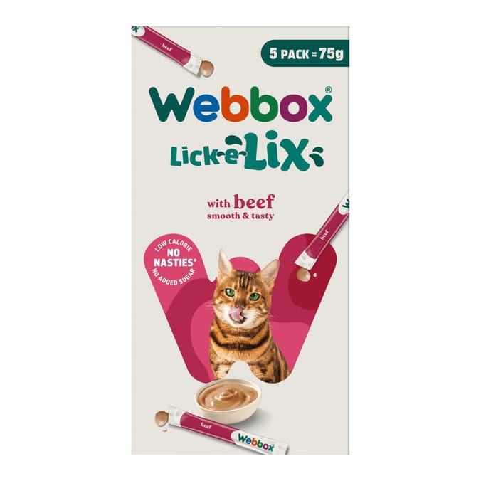 Webbox Lick-e-Lix 5 x 15g - Beef