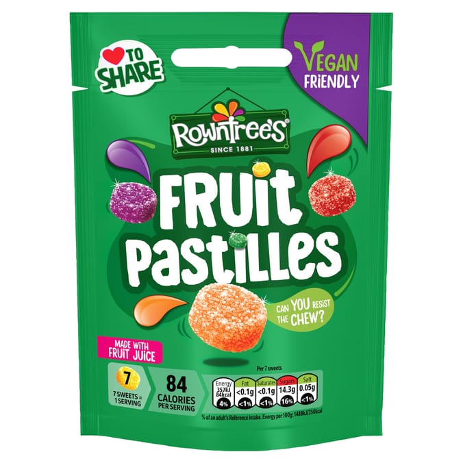 Rowntree's Fruit Pastilles Sweets Sharing Bag 143g