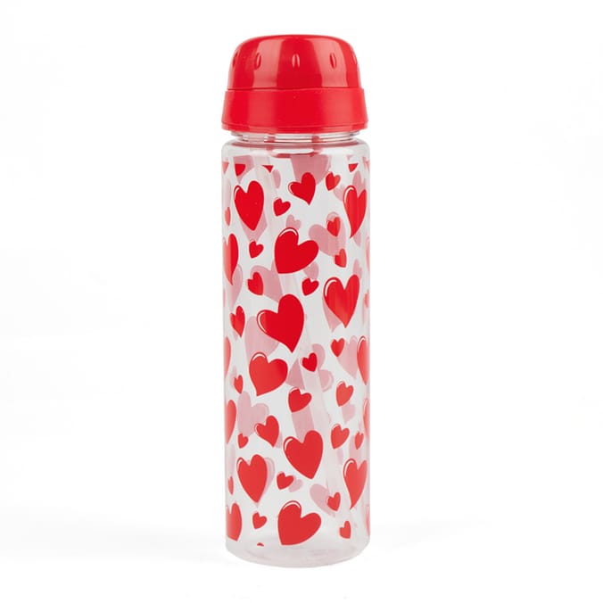 Printed Water Bottle 700ml - Heart