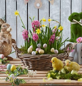 Jardin Round Basket Weave Planter