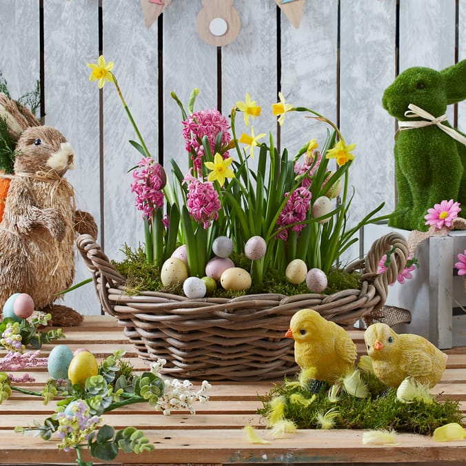 Jardin Round Basket Weave Planter