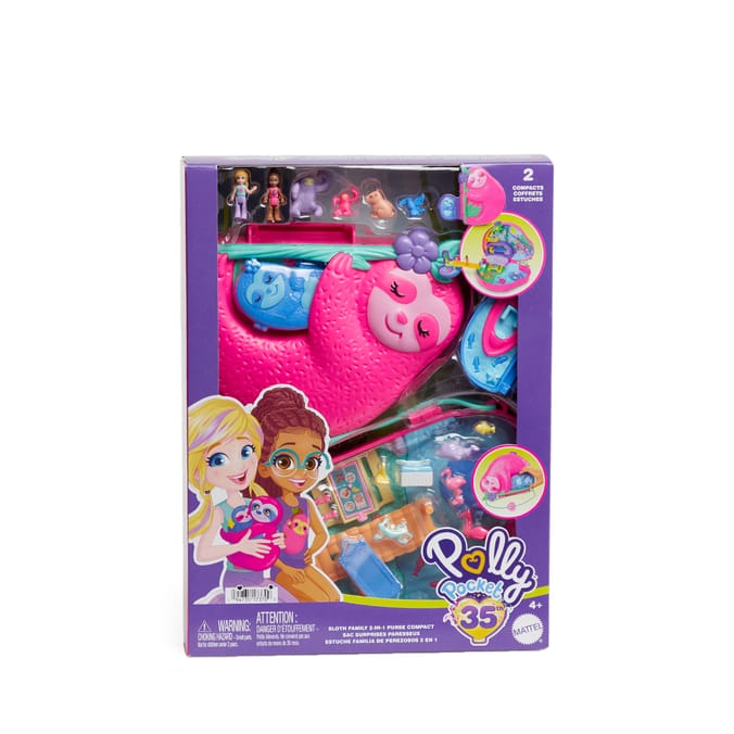 Polly Pocket Sloth Family Home Bargains