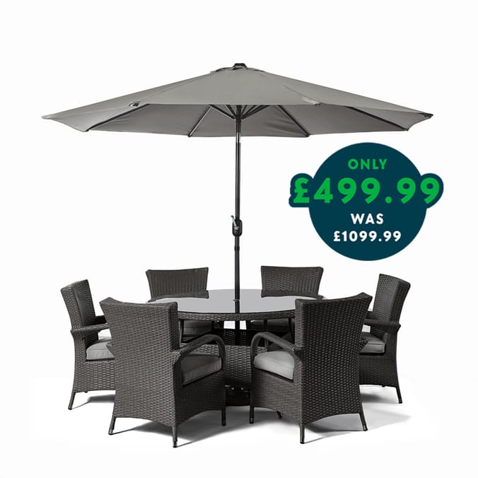 Orleans rattan 6 seater dining online set