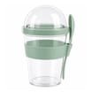 Fruit Yoghurt Container With Spoon - Green 