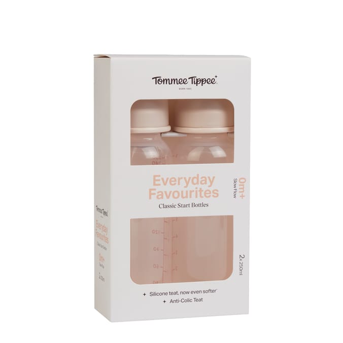 Tommee Tippee Everyday Favourites Classic Start Bottles 2 x 250ml