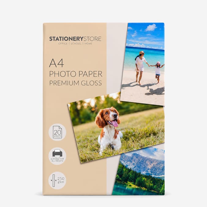 Stationery Store A4 Photo Paper 20 Sheets - Premium Gloss 