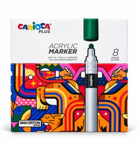 Carioca Plus Acrylic Markers 8 Pack