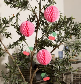 Summer Honeycomb Cherry Decoration