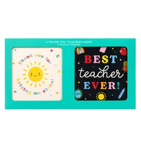 Thank You Teacher Cards 6 Pack