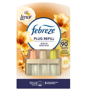 Febreze 3Vol Air Freshener Plug In Refill Lenor Gold Orchid 20ml