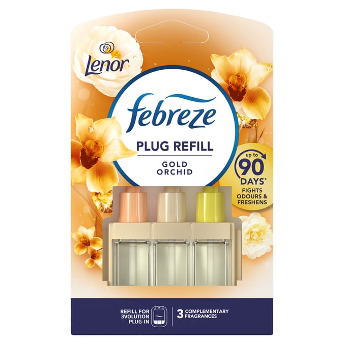 Febreze 3Vol Air Freshener Plug In Refill Lenor Gold Orchid 20ml