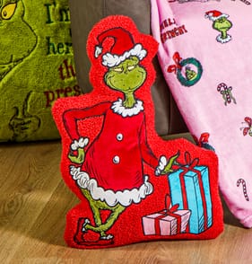 The Grinch Boucle Cushion - Gifts