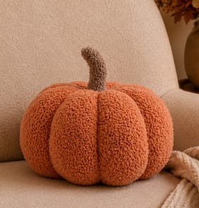 The Lifestyle Edit Harvest Pumpkin Cushion - Orange 