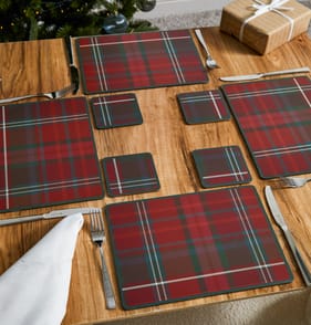 festive Feeling Placemats & Coasters - Tartan
