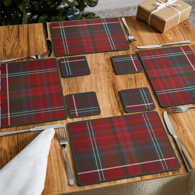 festive Feeling Placemats & Coasters - Tartan