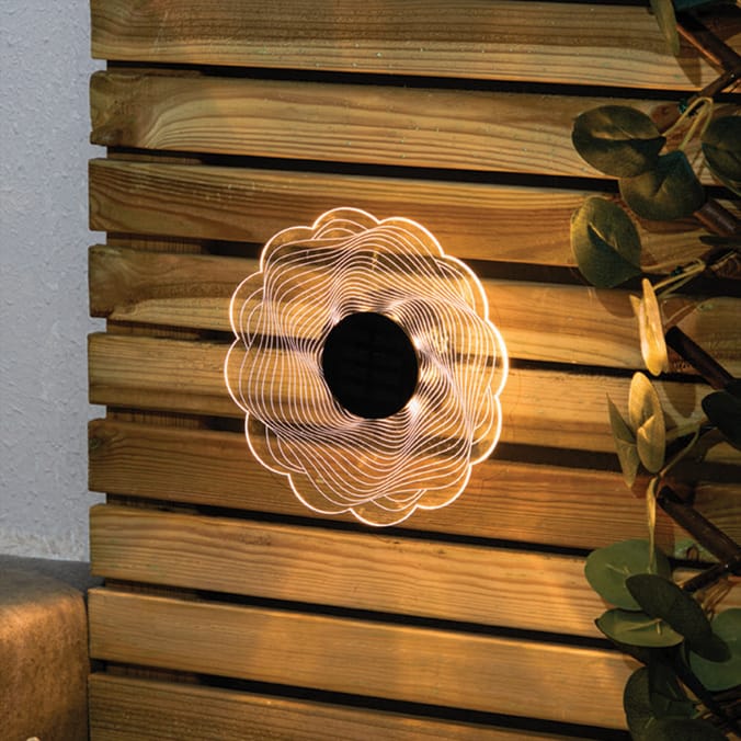 Firefly Solar Light Co 2in1 Wall/Stake Flower Solar Light