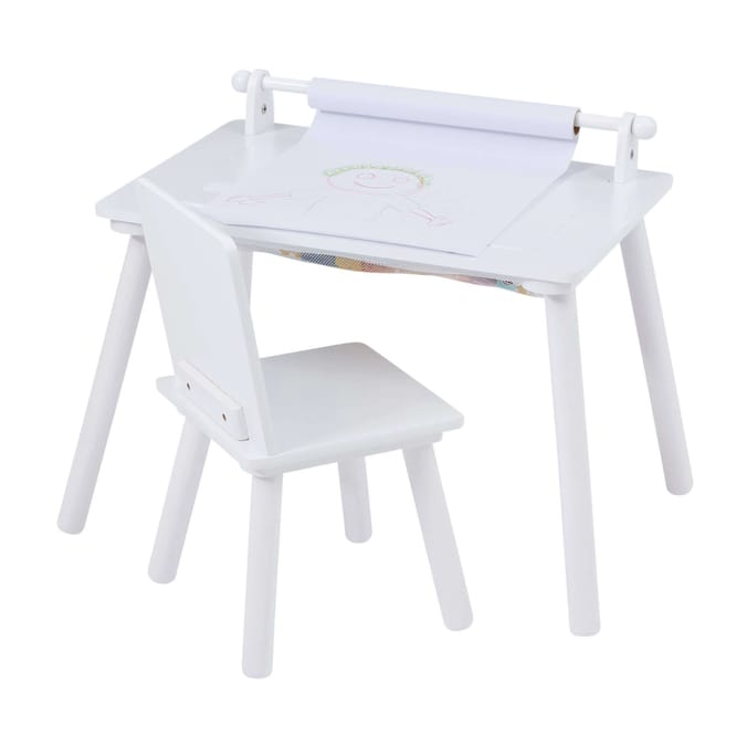 Liberty House Toys White Writing Multi-Purpose Table and Chair Set