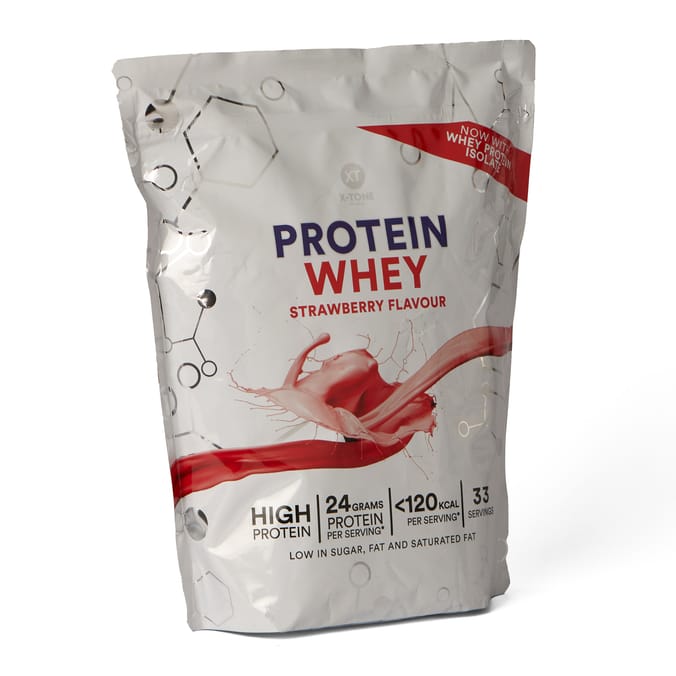 X-Tone Whey Protein Powder 1kg - Strawberry