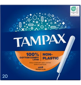 Tampax Super Plus Tampons With Applicator 20 Pack