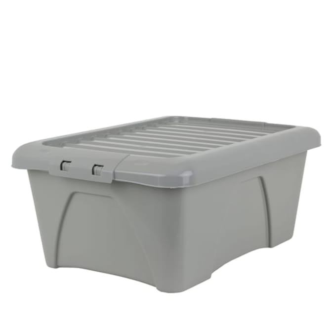 Wham Upcycled Box & Lid 34l - Soft Grey