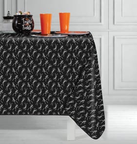 Hallow Scream Wipe Clean Table Cover - Skeleton