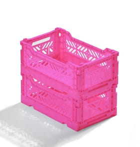 Utility Set Of 2 Small Collapsible Basket - Pink