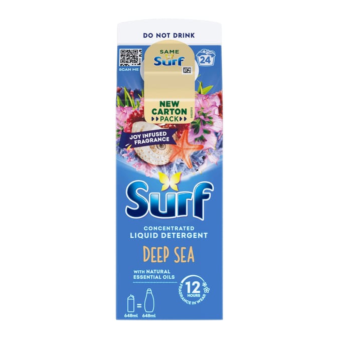 Surf Liquid Washing Detergent 648ml 24 Washes - Deep Sea