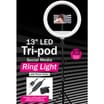 Equatech 13" LED Tri-Pod Social Media Ring Light with Phone Holder