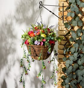 Jardin Artifical Rattan Hanging Basket 