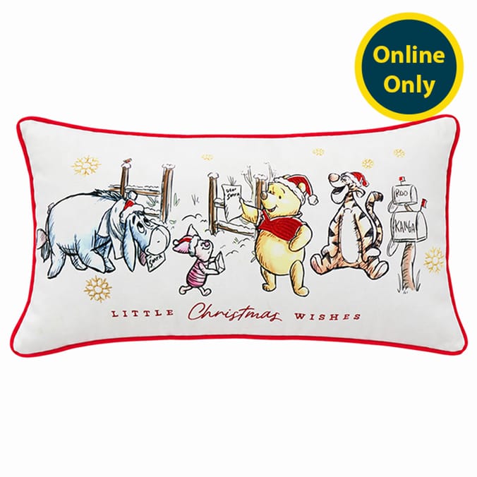 Winnie The Pooh Long Christmas Cushion 