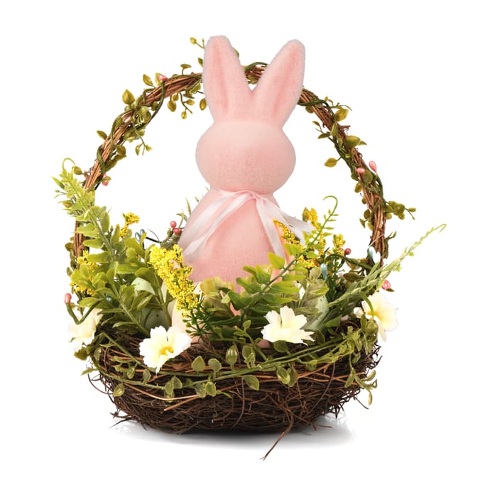 Happy Easter Easter Bunny In Basket