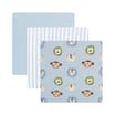 Pure Baby Muslin Cloth 3 Pack - Blue