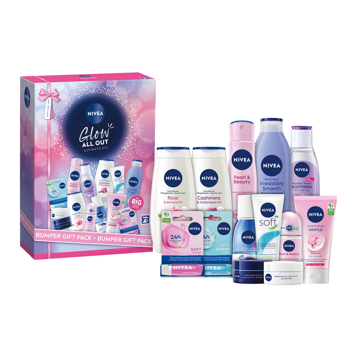 Nivea Glow All Out Skincare Gift Set | Home Bargains