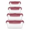  Deep Food Storage 4 Pack - Burgundy  