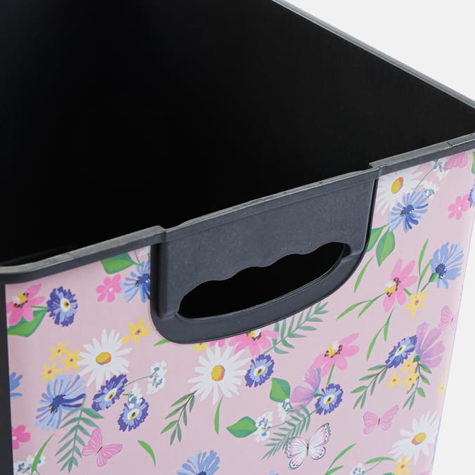 Floral Print Storage Box 17L - Lilac