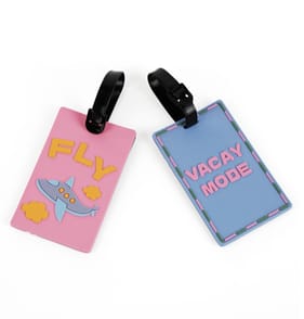 Travel Luggage Tags 2 Pack - Fly & Vacay Mode